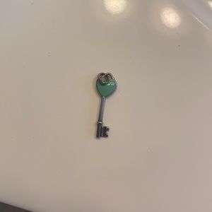 Tiffany blue key charm - needs to be polished. See pics for size